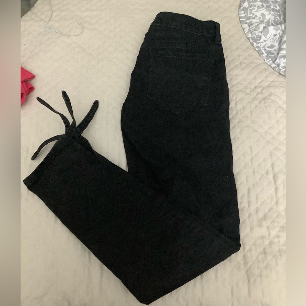 Loft black skinny jeans.